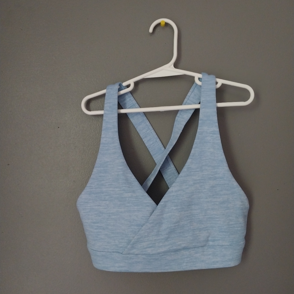 CropShop Boutique Bella  Blue Sports Bra Small